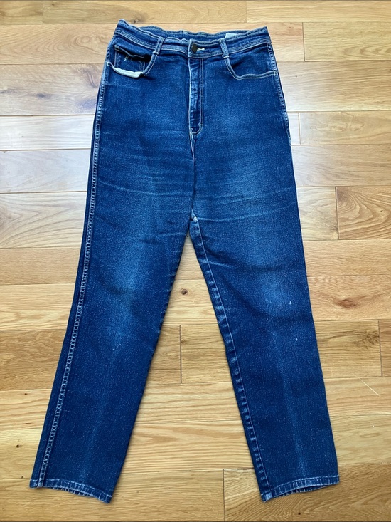 Jordache Denim - Vintage rare Jordache Straight-Leg high rise Dark Blue Jeans
